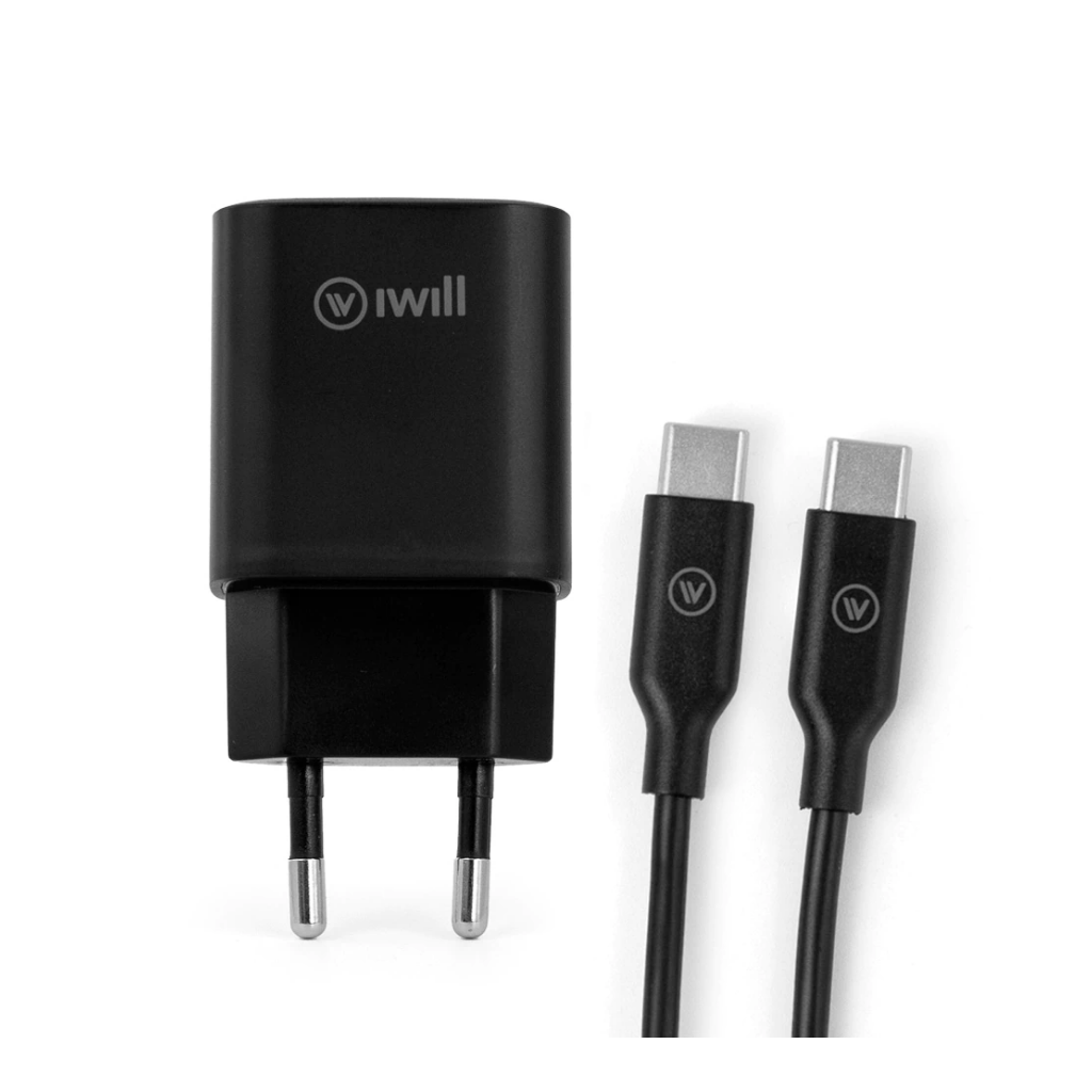 Kit Carregador Essencial iWill 25W USB-C