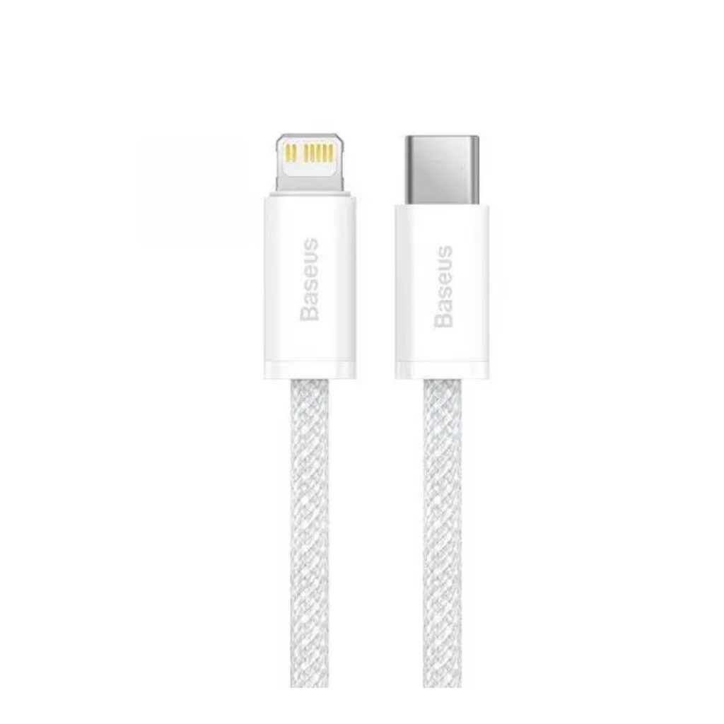Cabo Baseus Dynamic USB-C para Lightning 20W 1m Branco